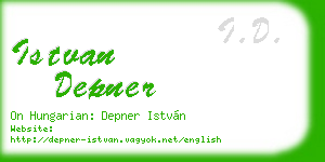 istvan depner business card